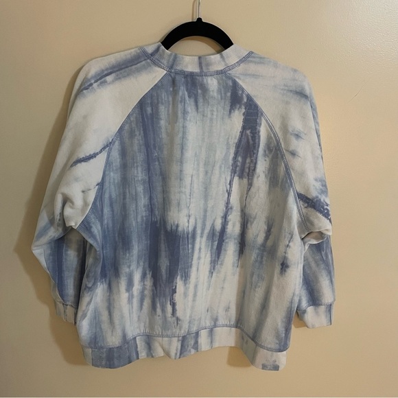The Rolling Stones Tongue Boyfriend Graphic Tie Dyed Sweatshirt Size S Oversized - Picture 5 of 8
